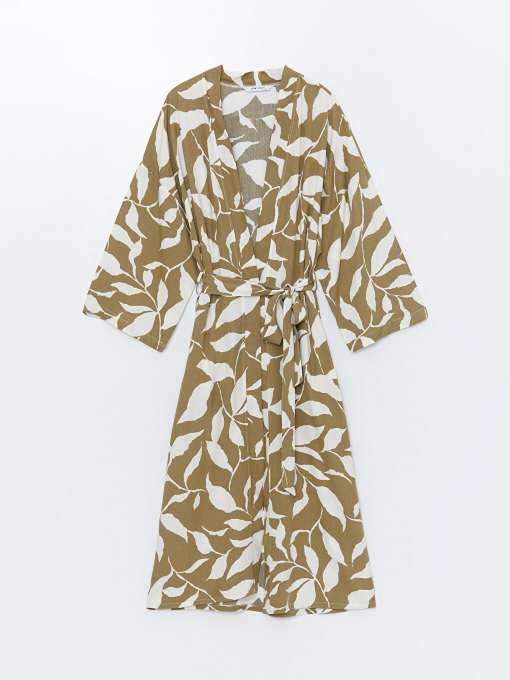 Shawl Collar Patterned Women's Kimono-4