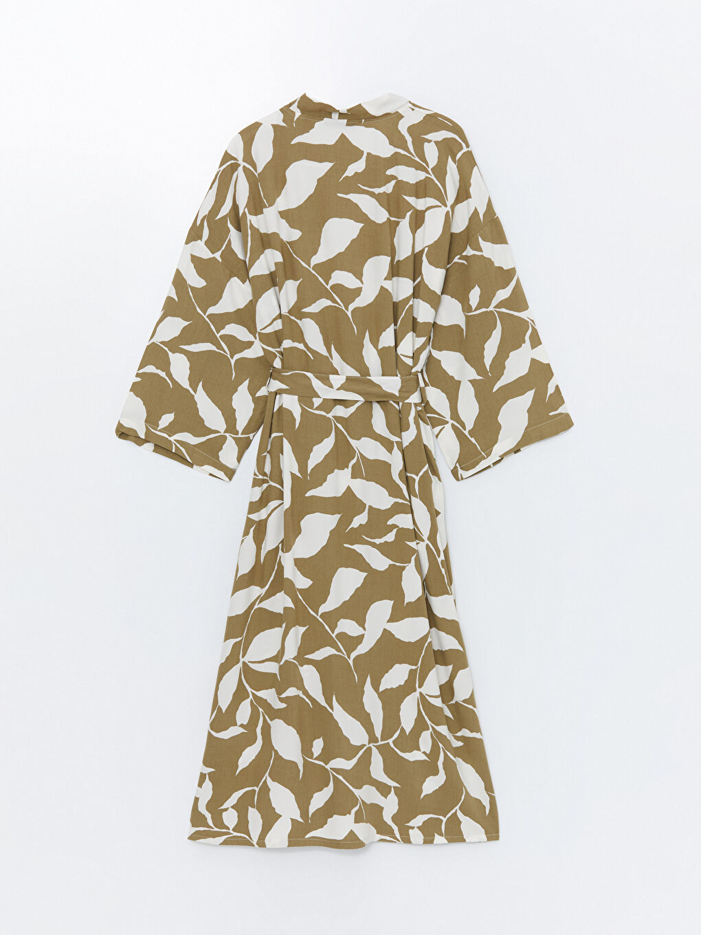 Shawl Collar Patterned Women's Kimono-5