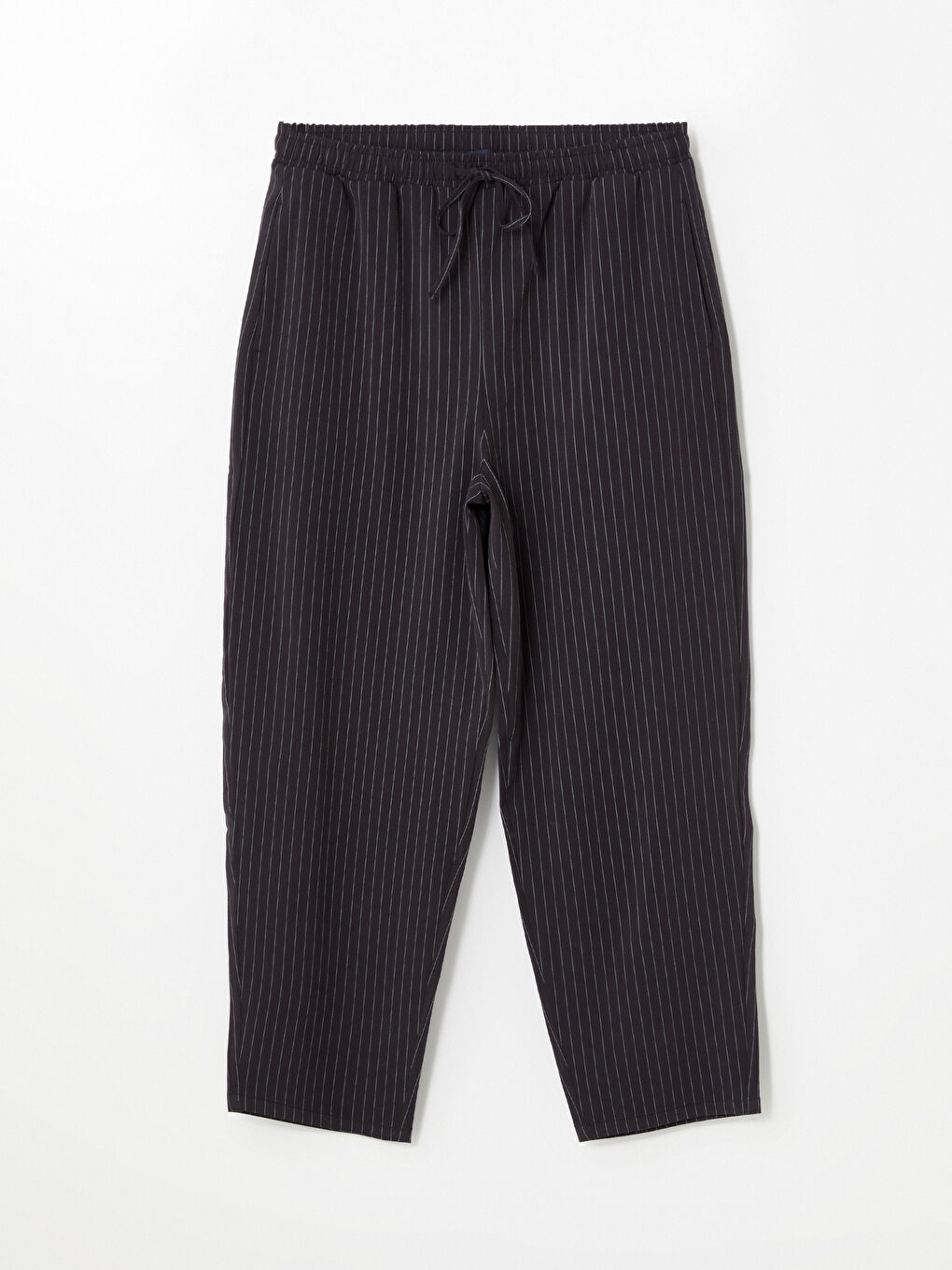 LCWAIKIKI Classic Elastic Waist Carrot Fit Striped Women's Trousers -W4AT49Z8-LGS