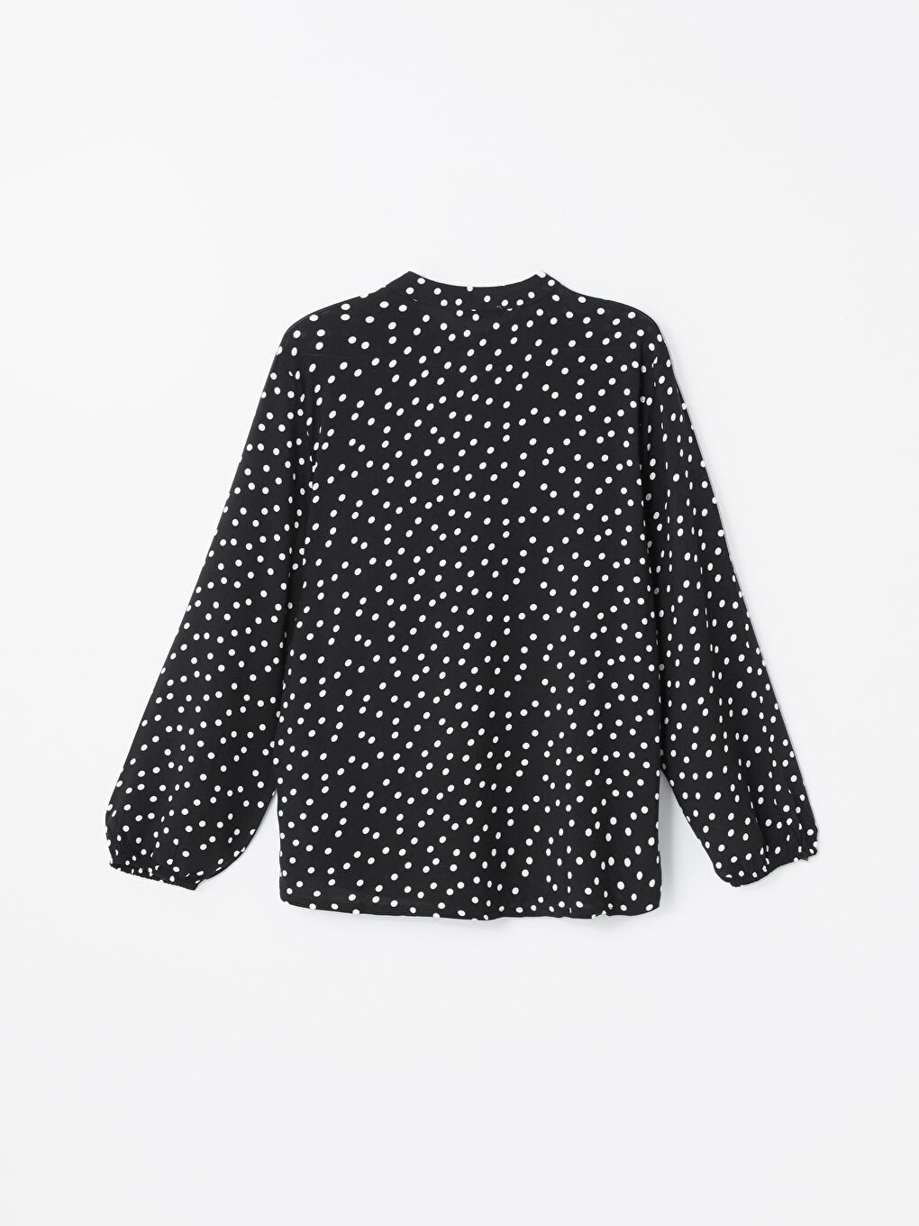 LCWAIKIKI Classic Tie Neck Polka Dot Women's Blouse -W4AT52Z8-LRA