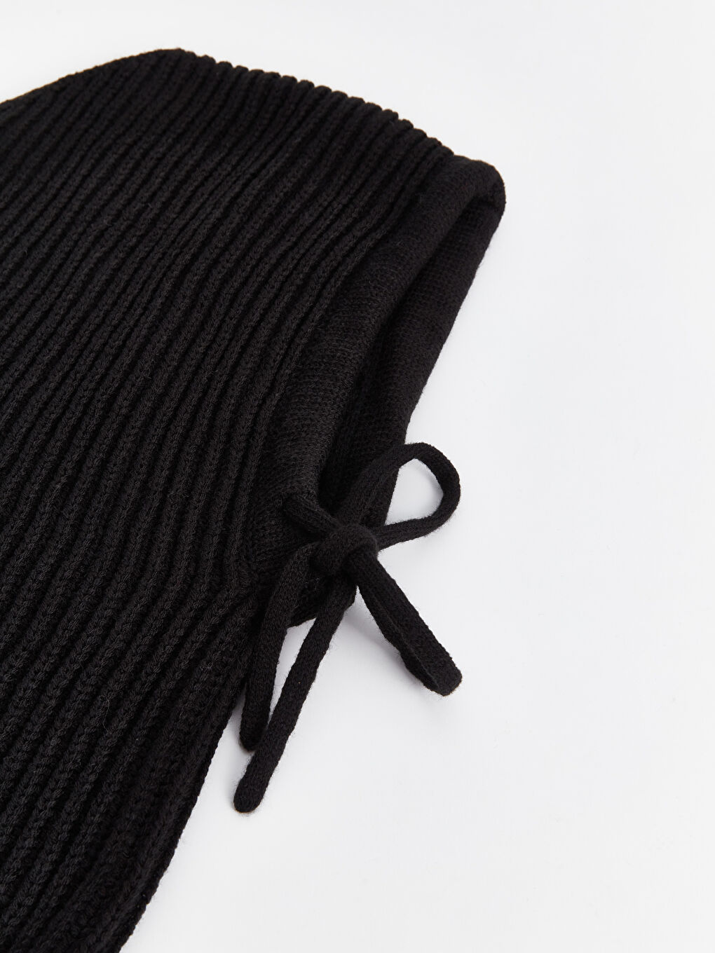LCW ACCESSORIES Lace-Up and Neck Warmer Women's Knit Beanie -W4AT72Z8-HUC