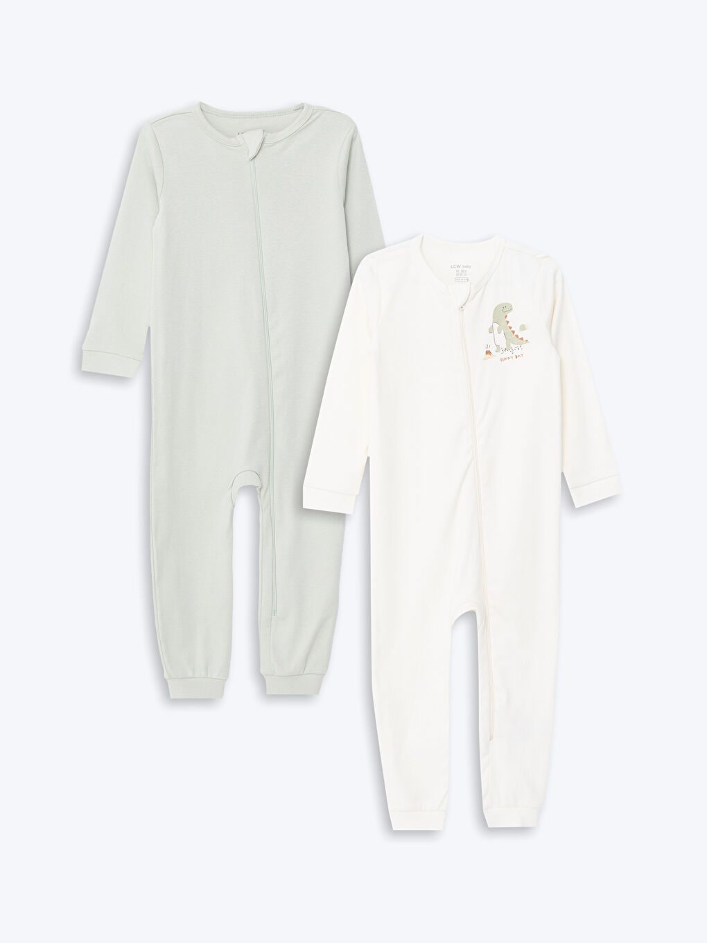 V Neck Long Sleeve Baby Girls' Jumpsuit 2 Pack -W4AT78Z1-YG7