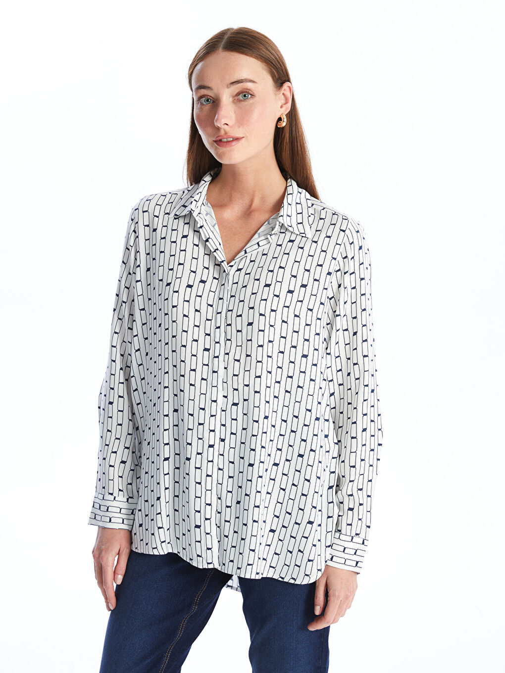 Patterned Women's Shirt-1