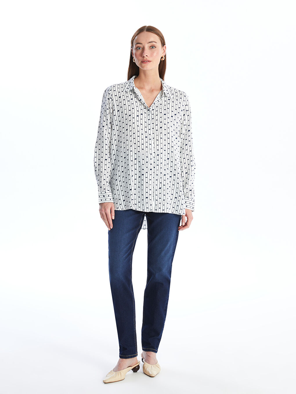 Patterned Women's Shirt-2
