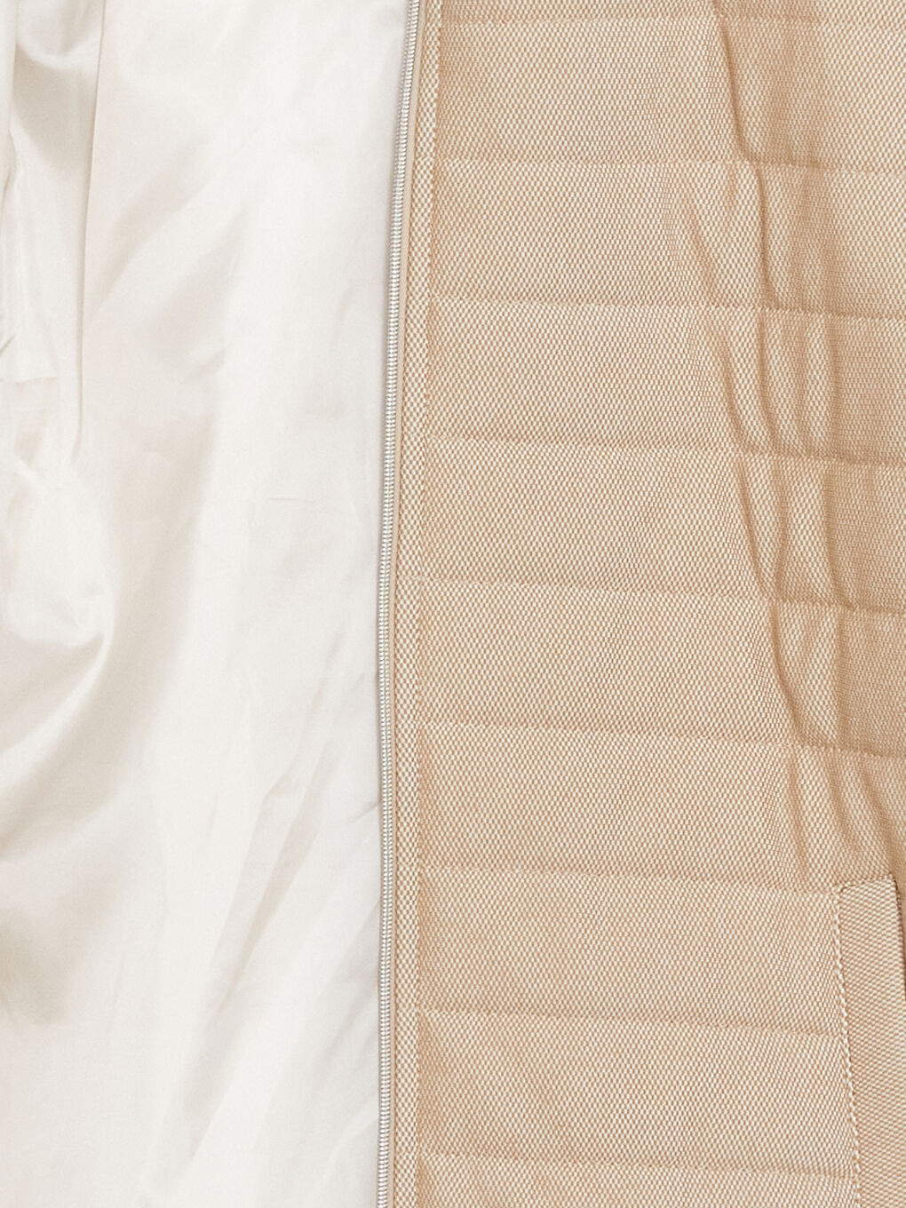 Bej Slim Fit Dik Yaka Erkek Mont-6