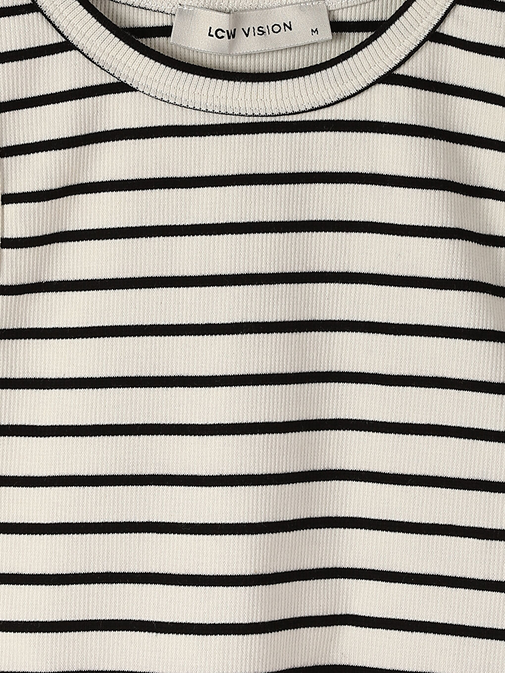 LCW Vision Halter Neck Striped Women's Crop Top -W4AU27Z8-LJX