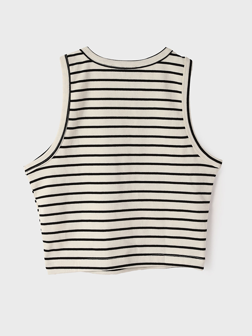 LCW Vision Halter Neck Striped Women's Crop Top -W4AU27Z8-LJX