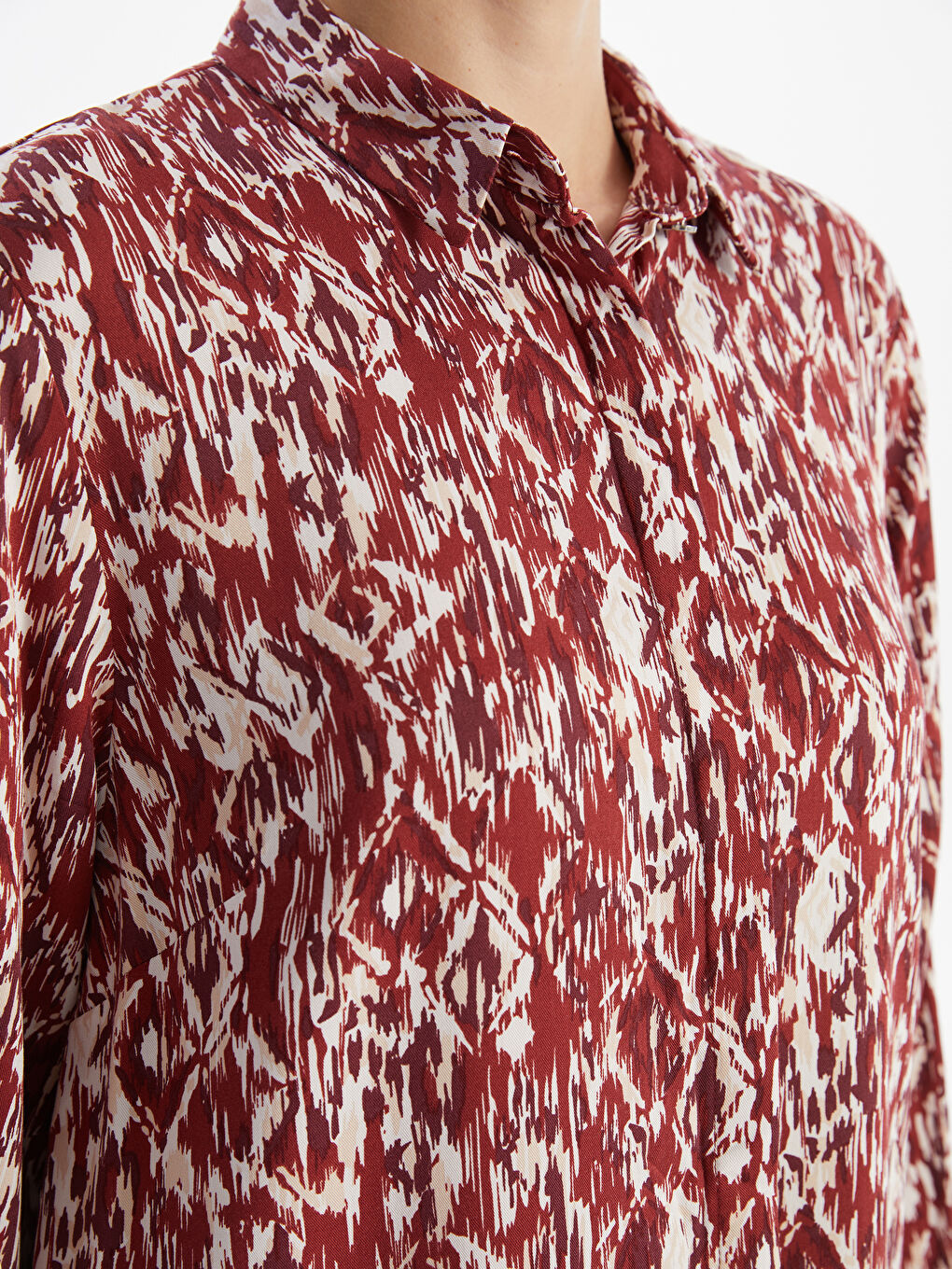 LCW Grace Patterned Women's Shirt -W4AV06Z8-LQV