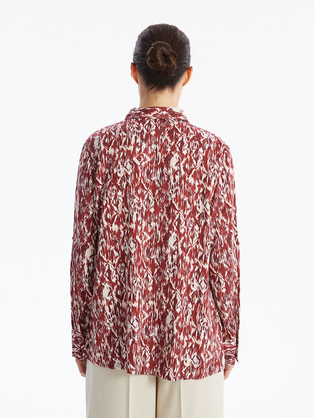 LCW Grace Patterned Women's Shirt -W4AV06Z8-LQV