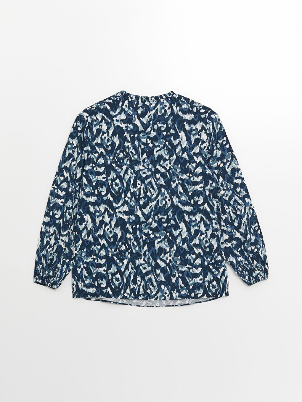 Tie Neck Patterned Women's Blouse-6