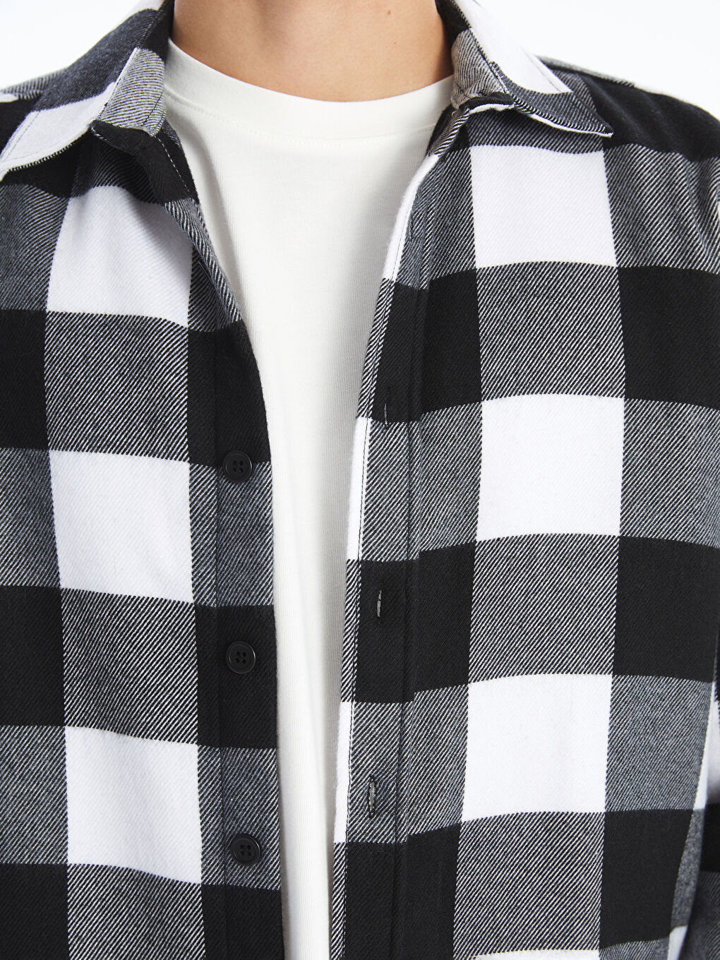 Regular Fit Long Sleeve Gabardine Men's Shirt-2