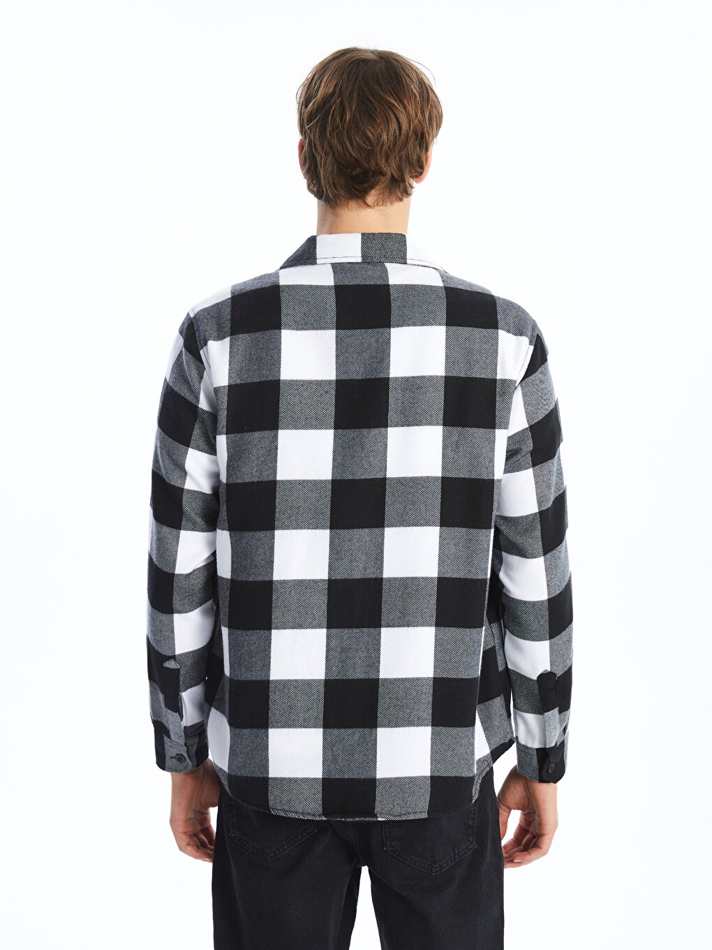 Regular Fit Long Sleeve Gabardine Men's Shirt-3