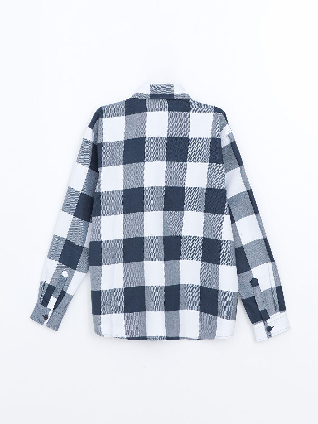 Chemise pour Hommes à Manches Longues en Gabardine Coupe Régulière-5