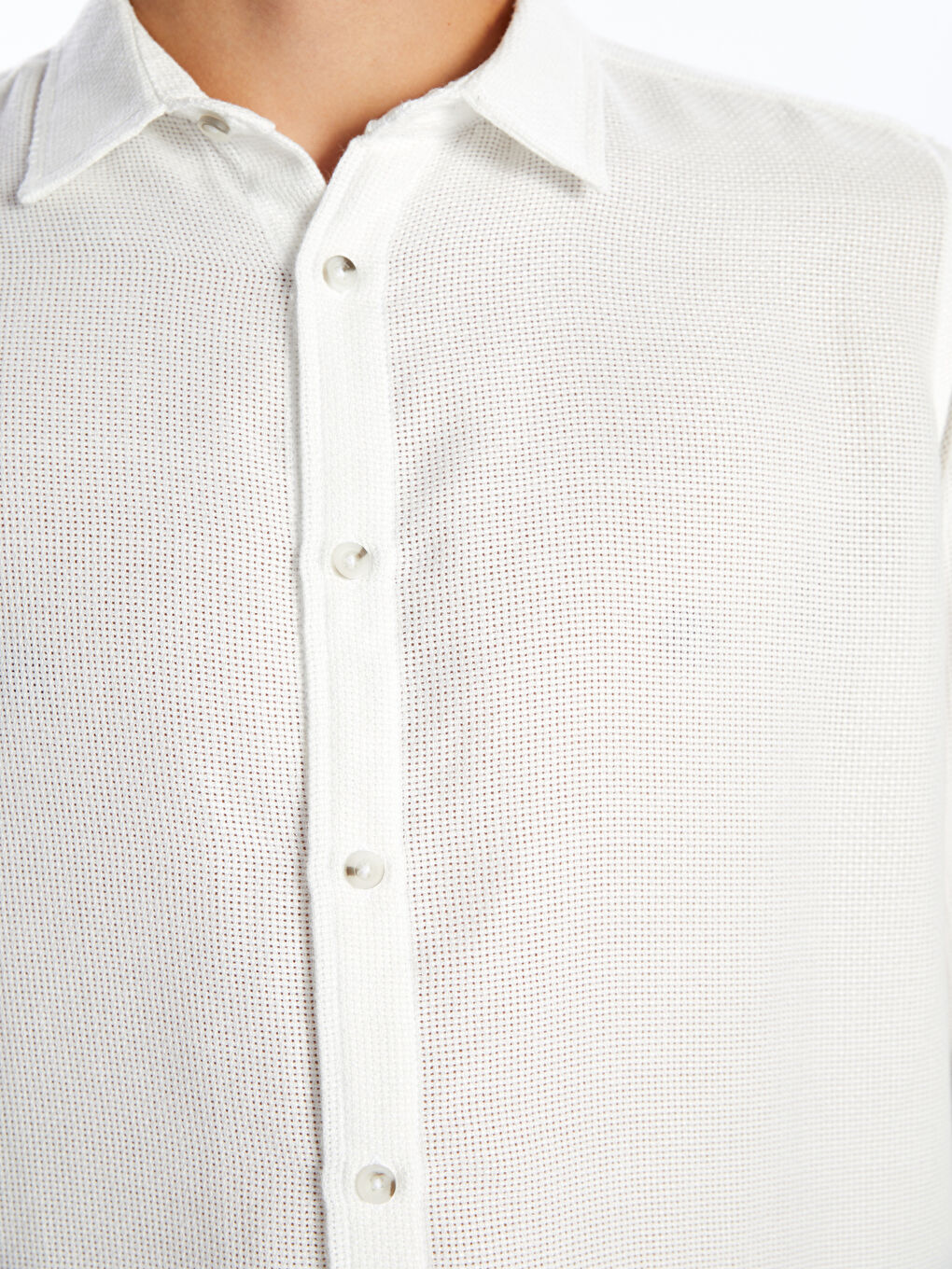 Regular Fit Long Sleeve Poplin Men's Shirt-2