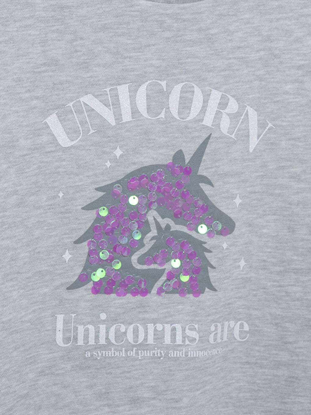 LCW Kids Crew Neck Girl's Thick Sweatshirt -W4AV64Z4-LAL