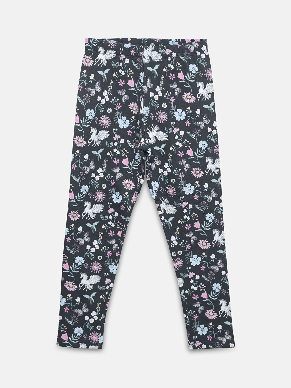 LCW Kids Elasticated Waist Floral Girls' Leggings -W4AY26Z4-LQJ