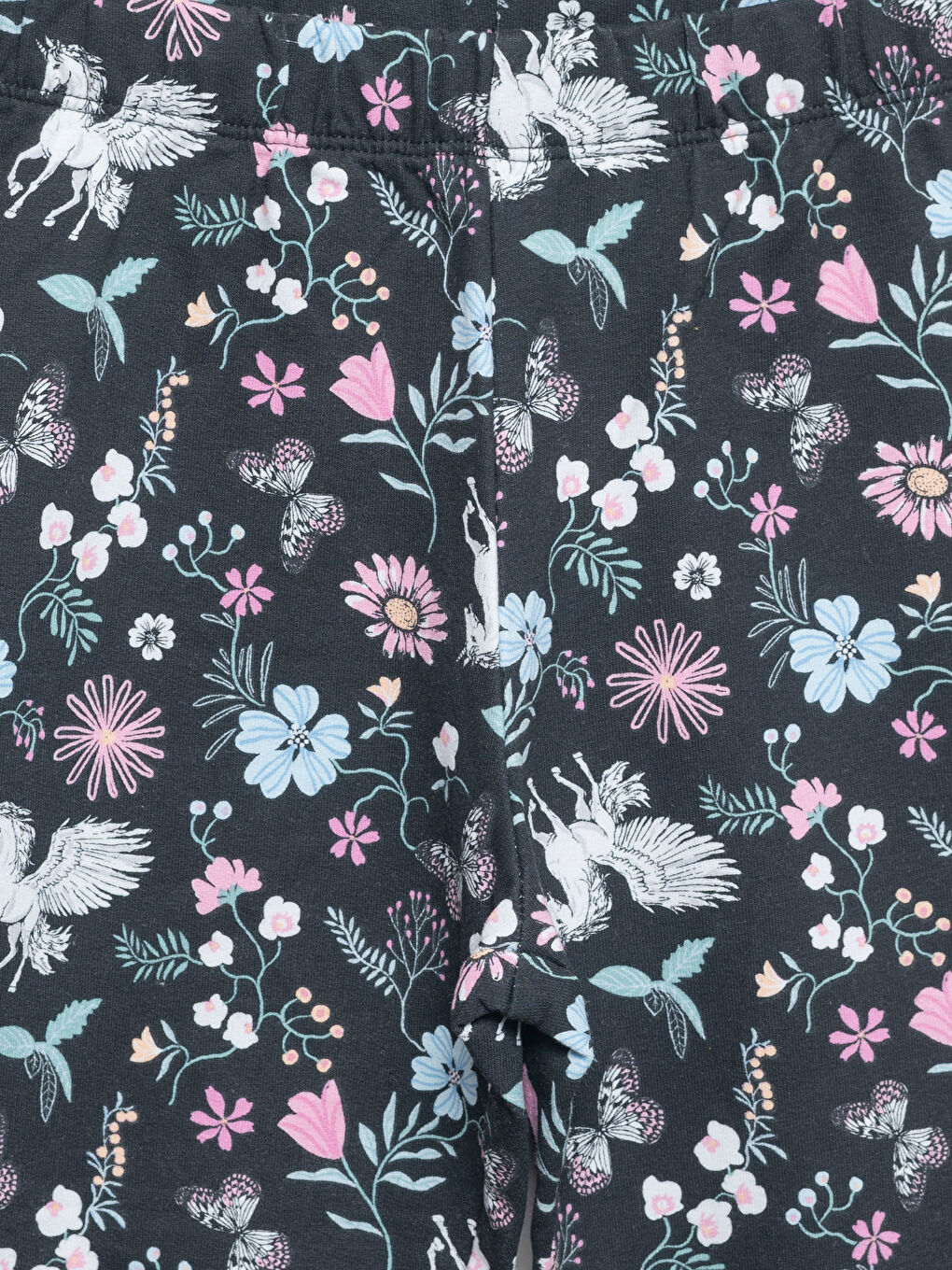 LCW Kids Elasticated Waist Floral Girls' Leggings -W4AY26Z4-LQJ