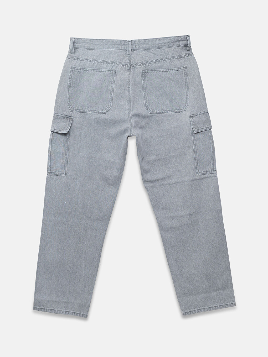 кең үлгі ерлерге арналған джинс шалбар-1