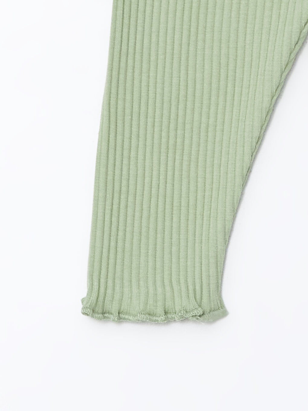 Yeşil Beli Lastikli Kız Bebek Tayt-2