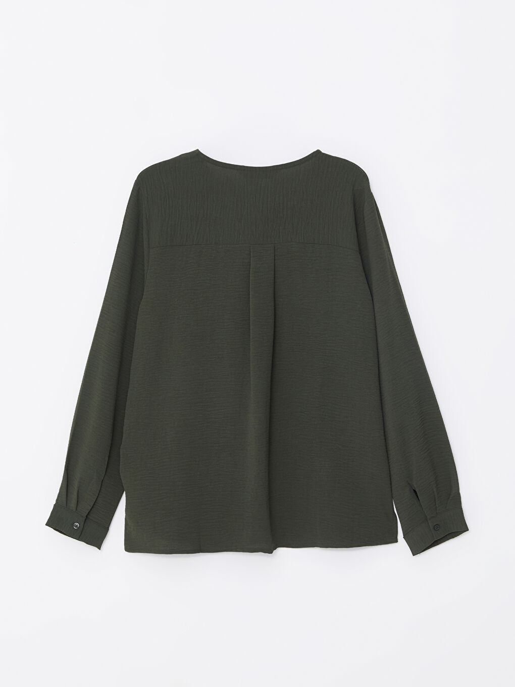 LCW Grace Notch Neck Women's Blouse -W4BA01Z8-HDG