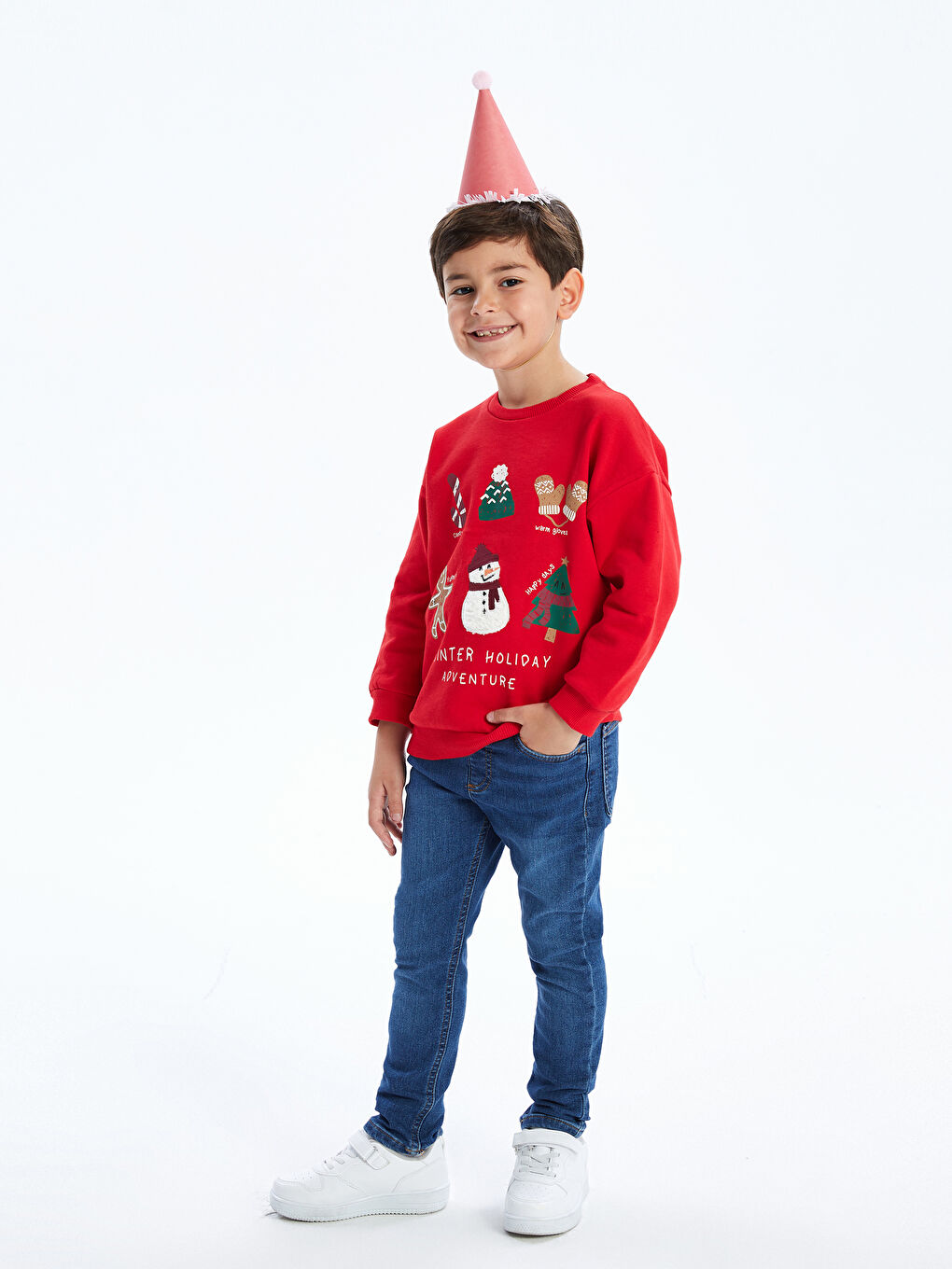 LCW Kids İndigo Beli Ayarlanabilir Erkek Çocuk Jean Pantolon