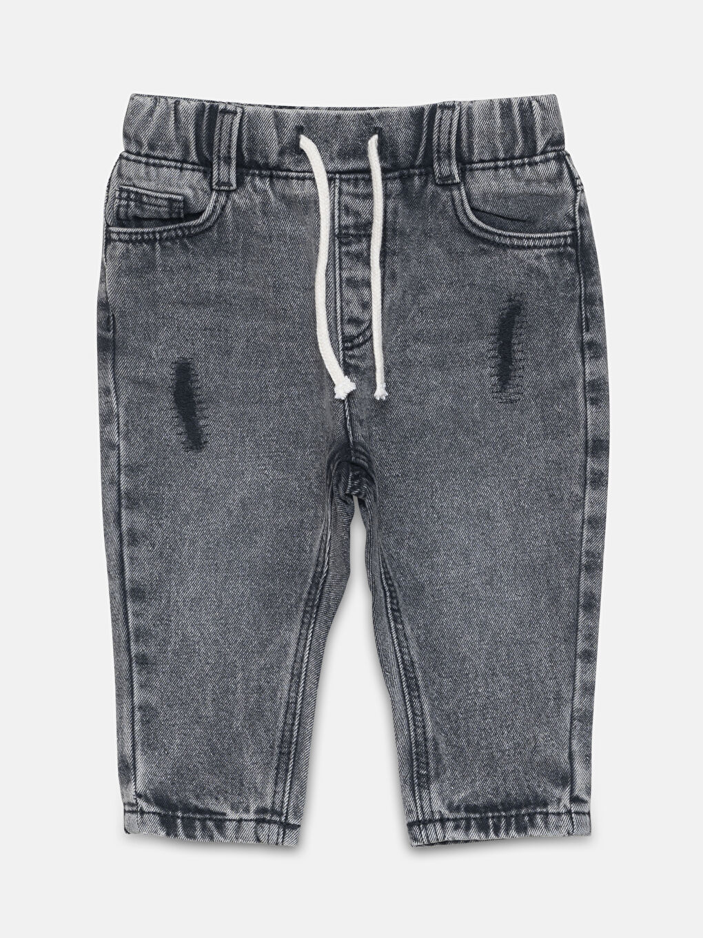 LCW Kids Elasticated Waist Basic Baby Boys' Jeans -W4BA67Z1-GRD