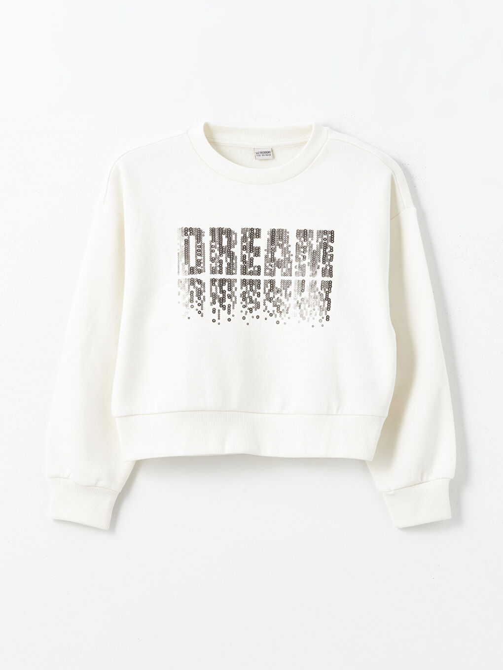 LCW Kids Crew Neck Girls' Sweatshirt -W4BA86Z4-FDU