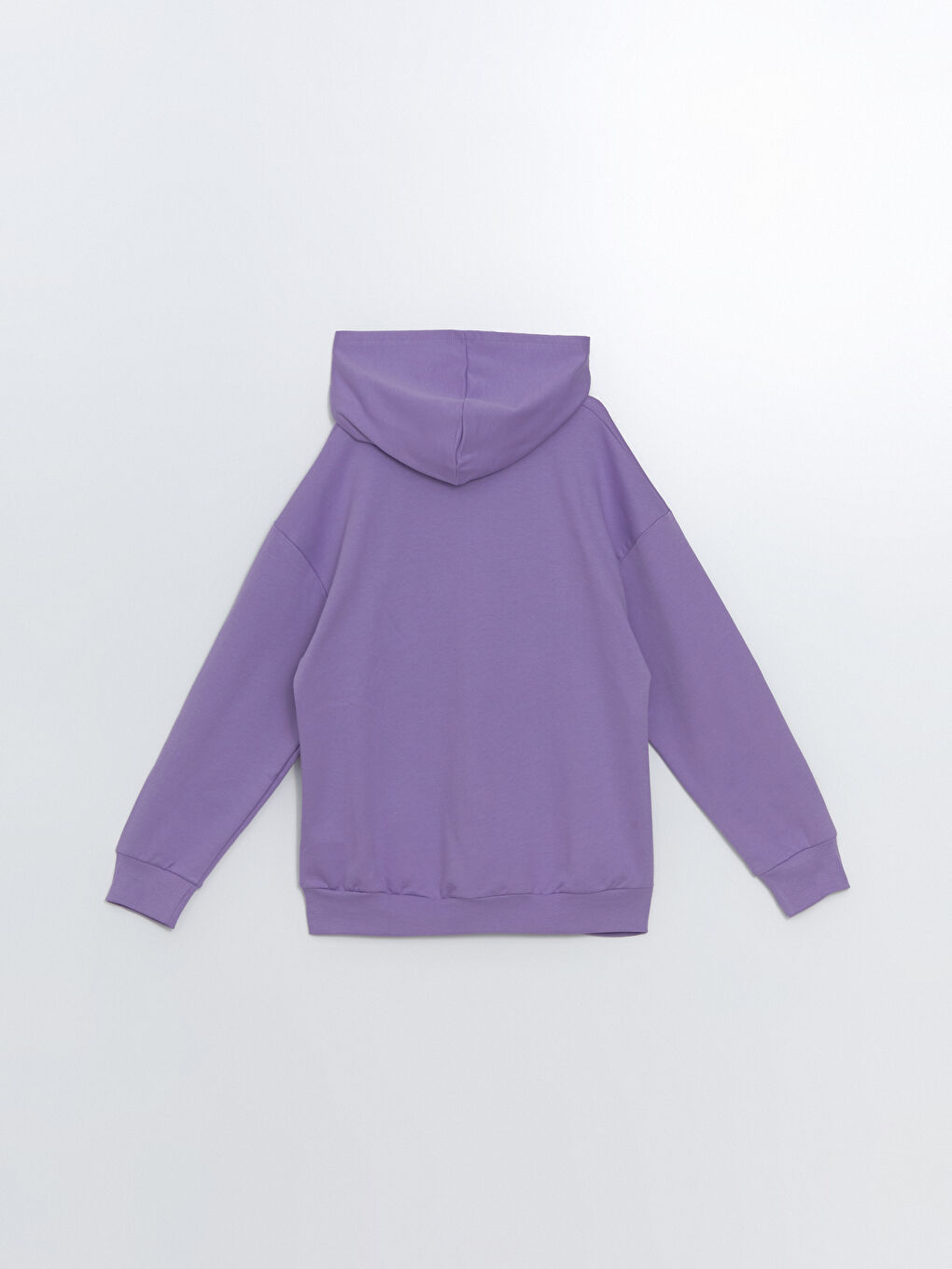 LCW Kids Açık Mor Kapüşonlu Kız Çocuk Kalın Sweatshirt - 2