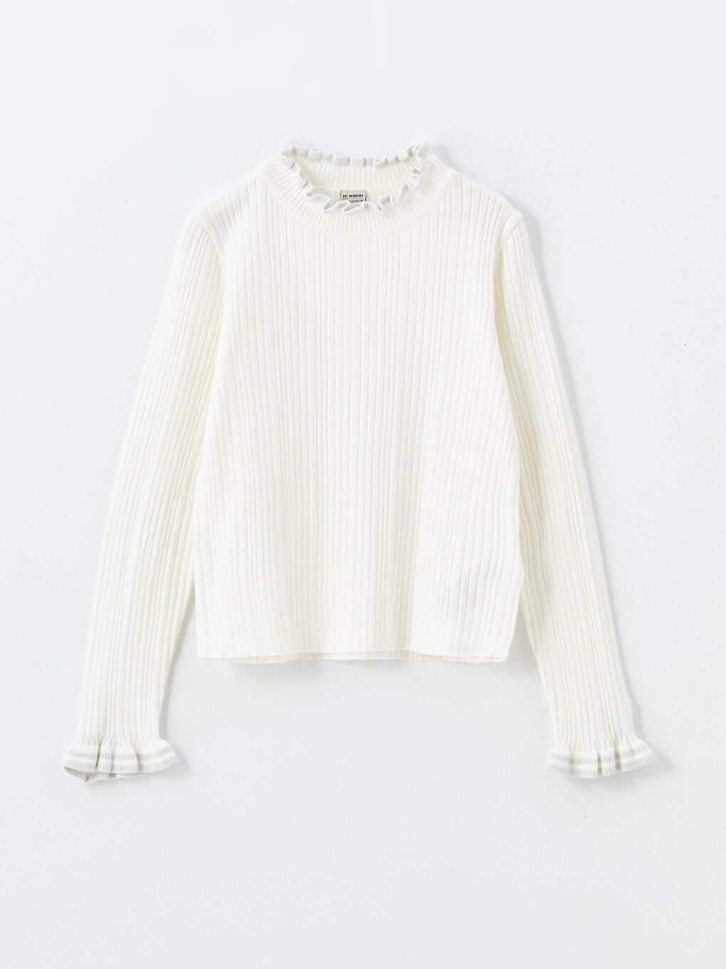 LCW Kids Crew Neck Girls' Knitwear Sweater -W4BB78Z4-FDW
