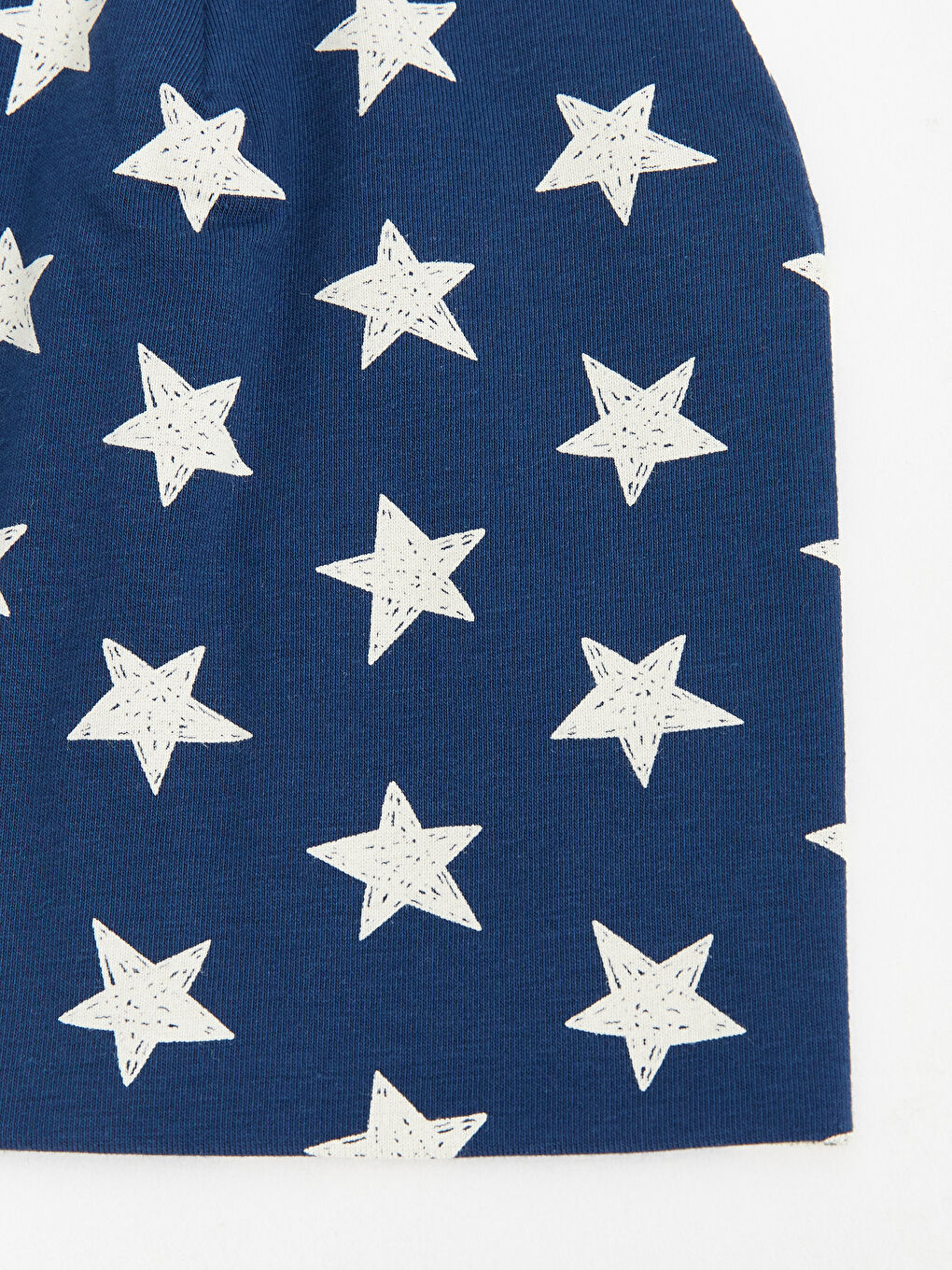 Lacivert Yıldız Baskılı Erkek Bebek Bere-1