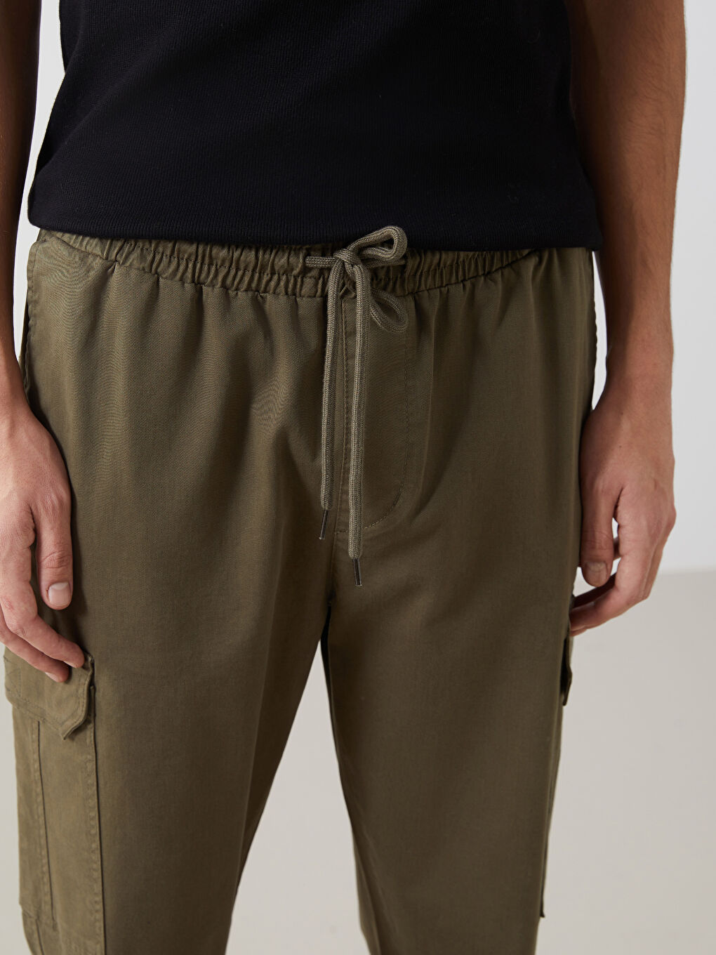 Slim Fit Men's Cargo Trousers-2