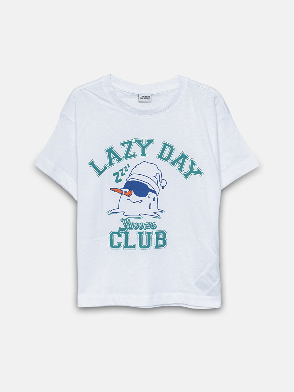 LCW DREAM Bisiklet Yaka Baskılı Kısa Kollu Erkek Çocuk Pijama Takımı -W4BC59Z4-Q6K