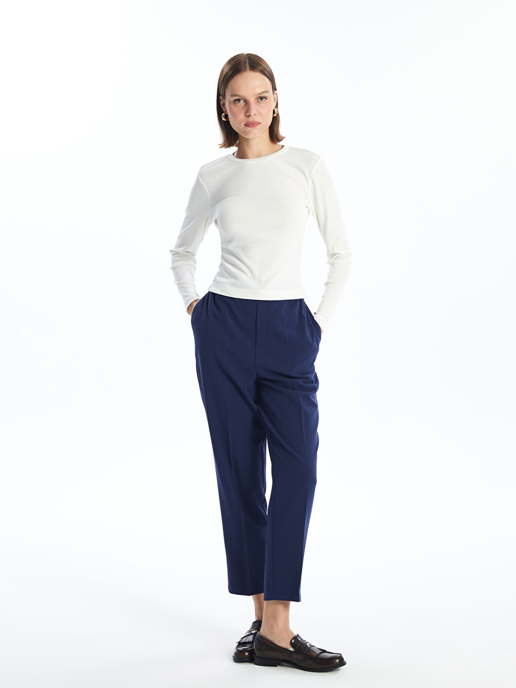 LCW Vision Rundhals Body für Damen mit Struktur -W4BC74Z8-R9J
