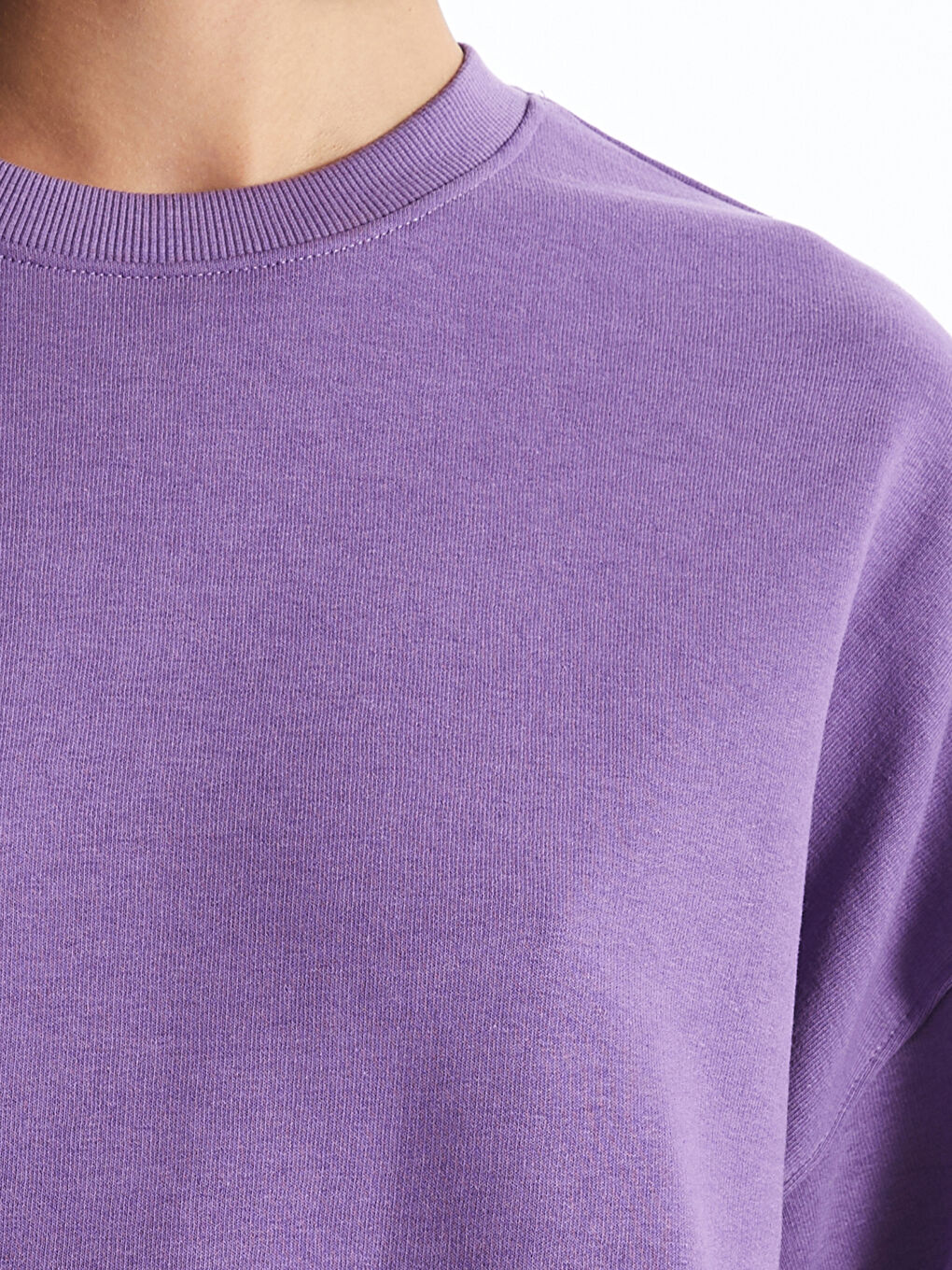 LCW Vision Crew Neck Oversize Women's Sweatshirt -W4BC93Z8-GZJ