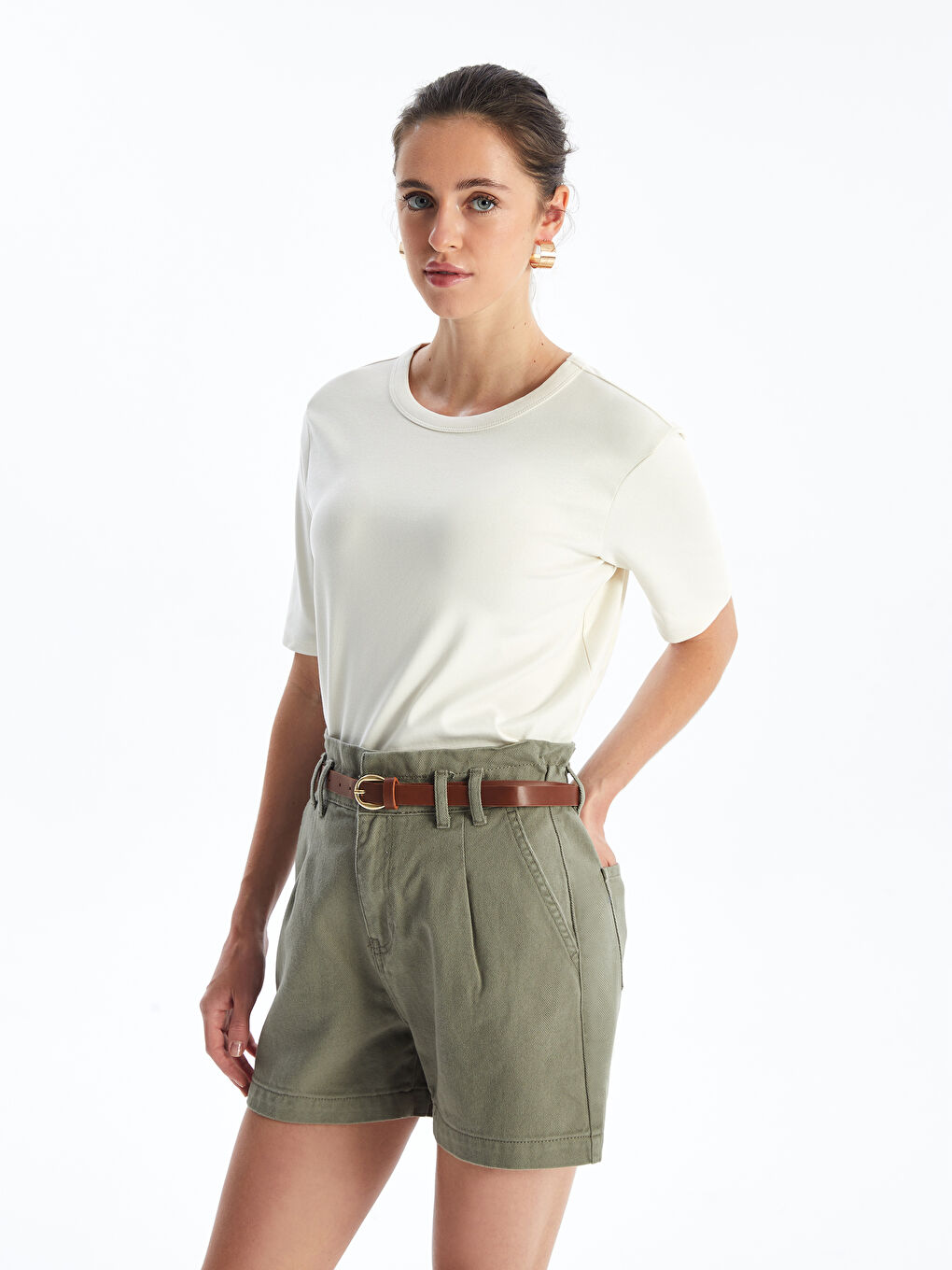 LCW Vision Crew Neck Women's T-Shirt -W4BC98Z8-KX0