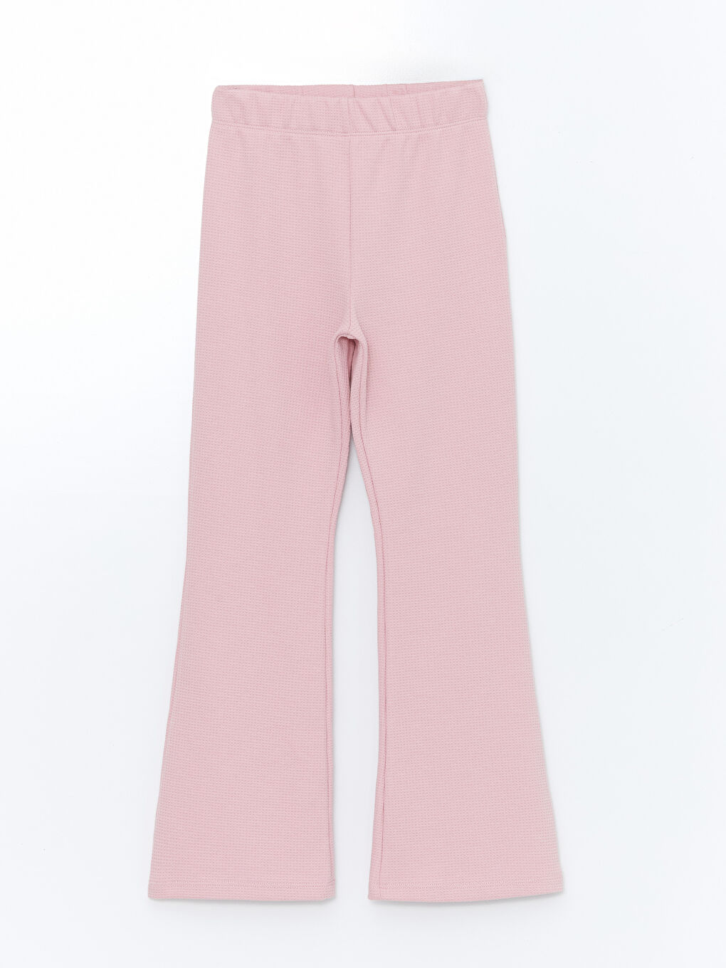 Pembe Beli Lastikli İspanyol Paça Kız Çocuk Tayt