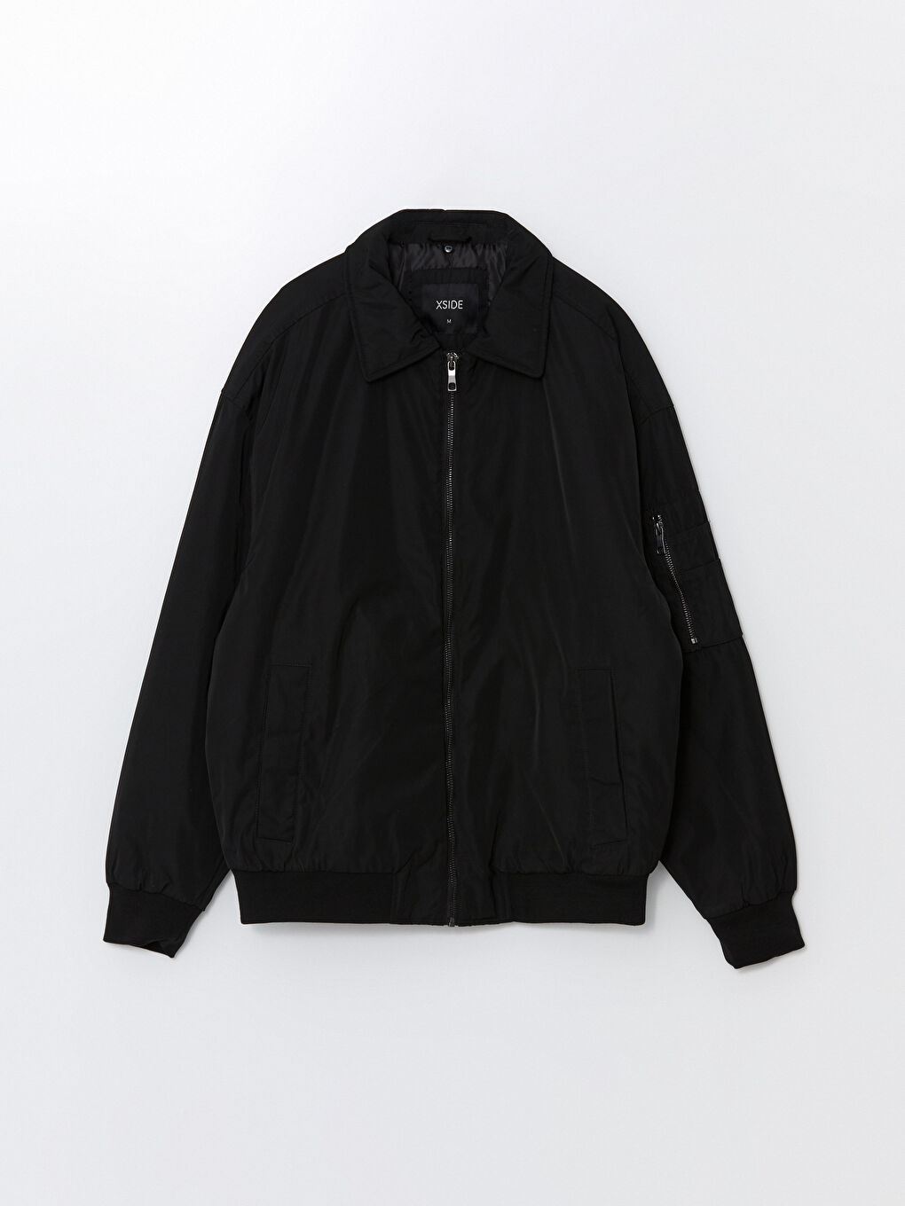 Relaxed Fit Collared Neck Men's Coat-4