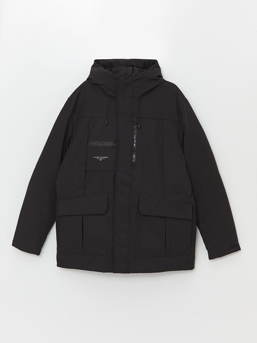 XSIDE Standard Fit Hooded Men's Coat -W4BD61Z8-CVL