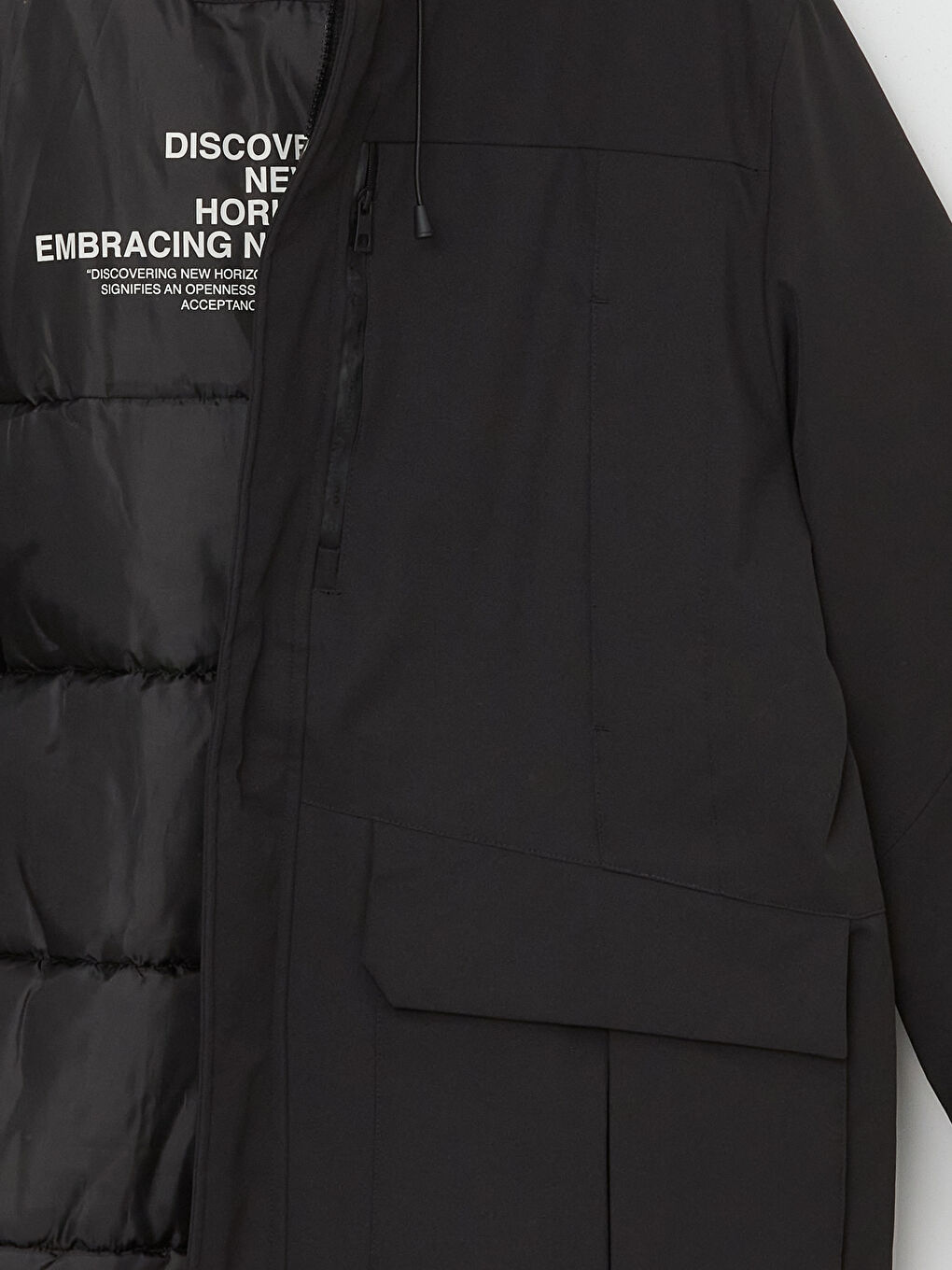 XSIDE Standard Fit Hooded Men's Coat -W4BD61Z8-CVL
