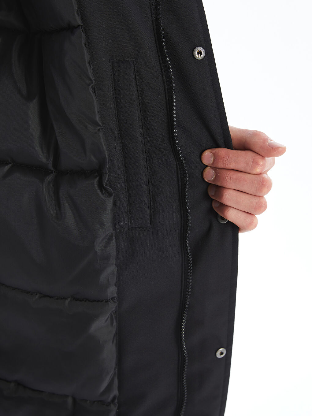 XSIDE Standard Fit Hooded Men's Coat -W4BD61Z8-CVL