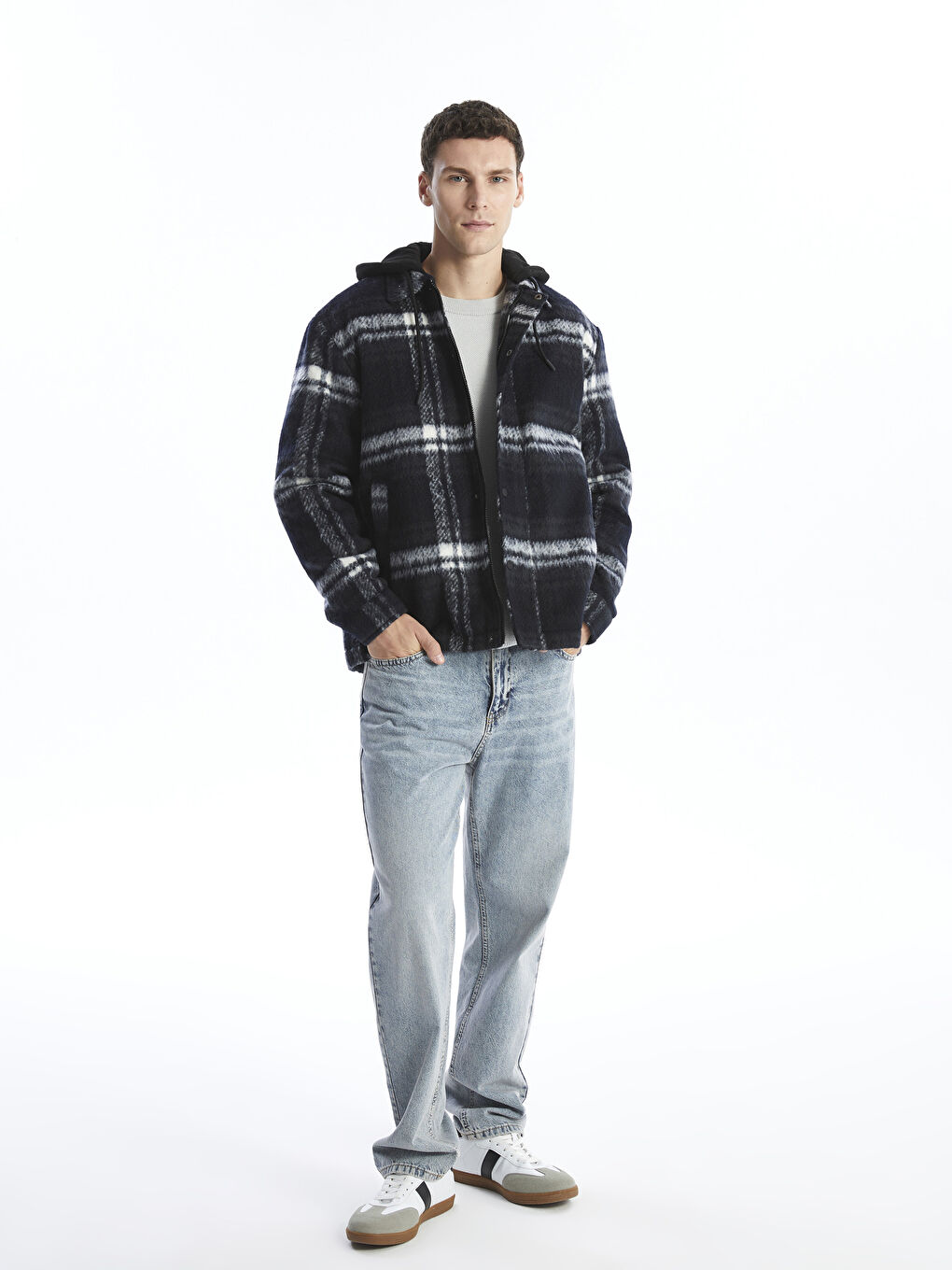 XSIDE Manteau à Capuche Coupe Régulière pour Hommes -W4BD65Z8-L8X