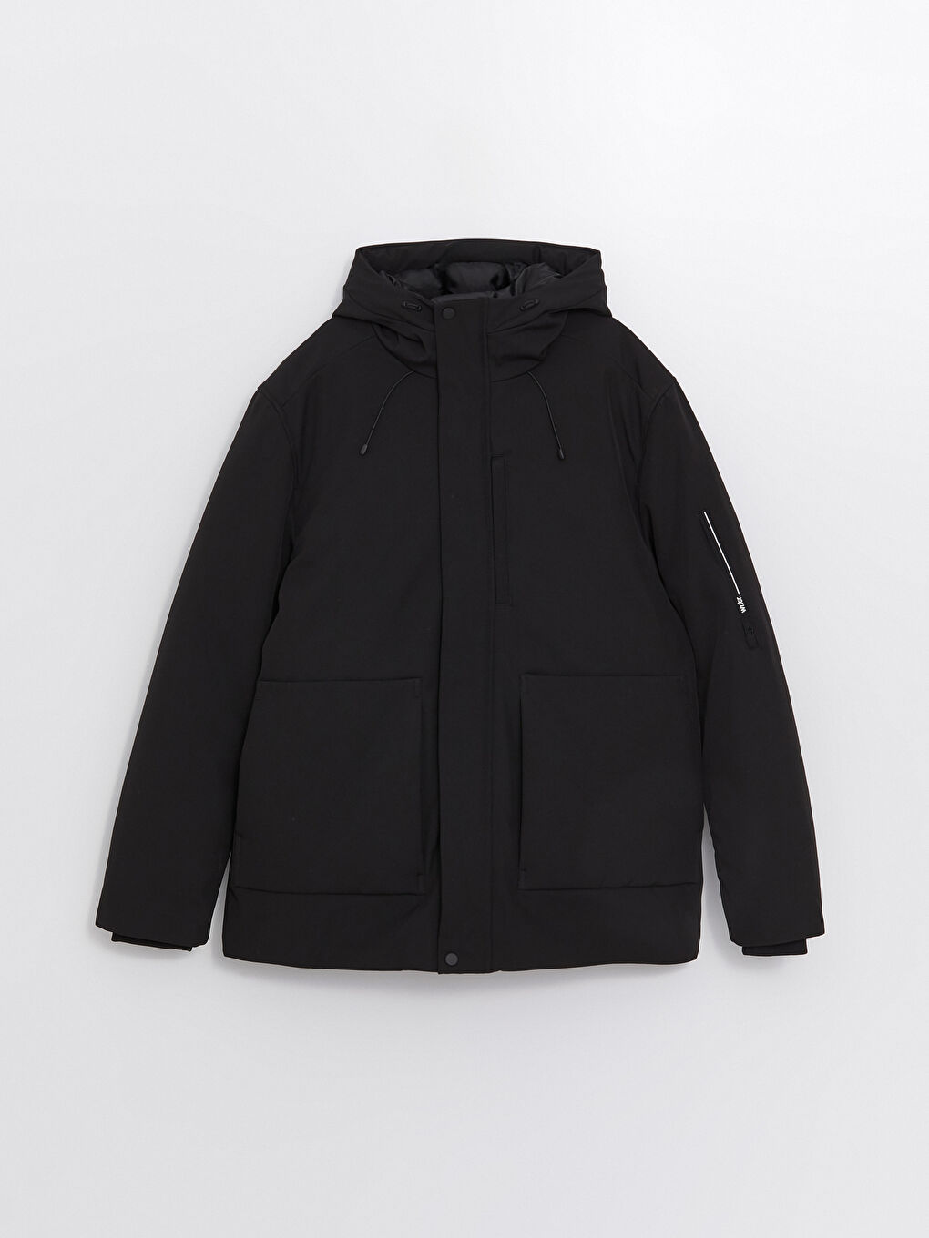 Standard Fit Hooded Men's Coat-5