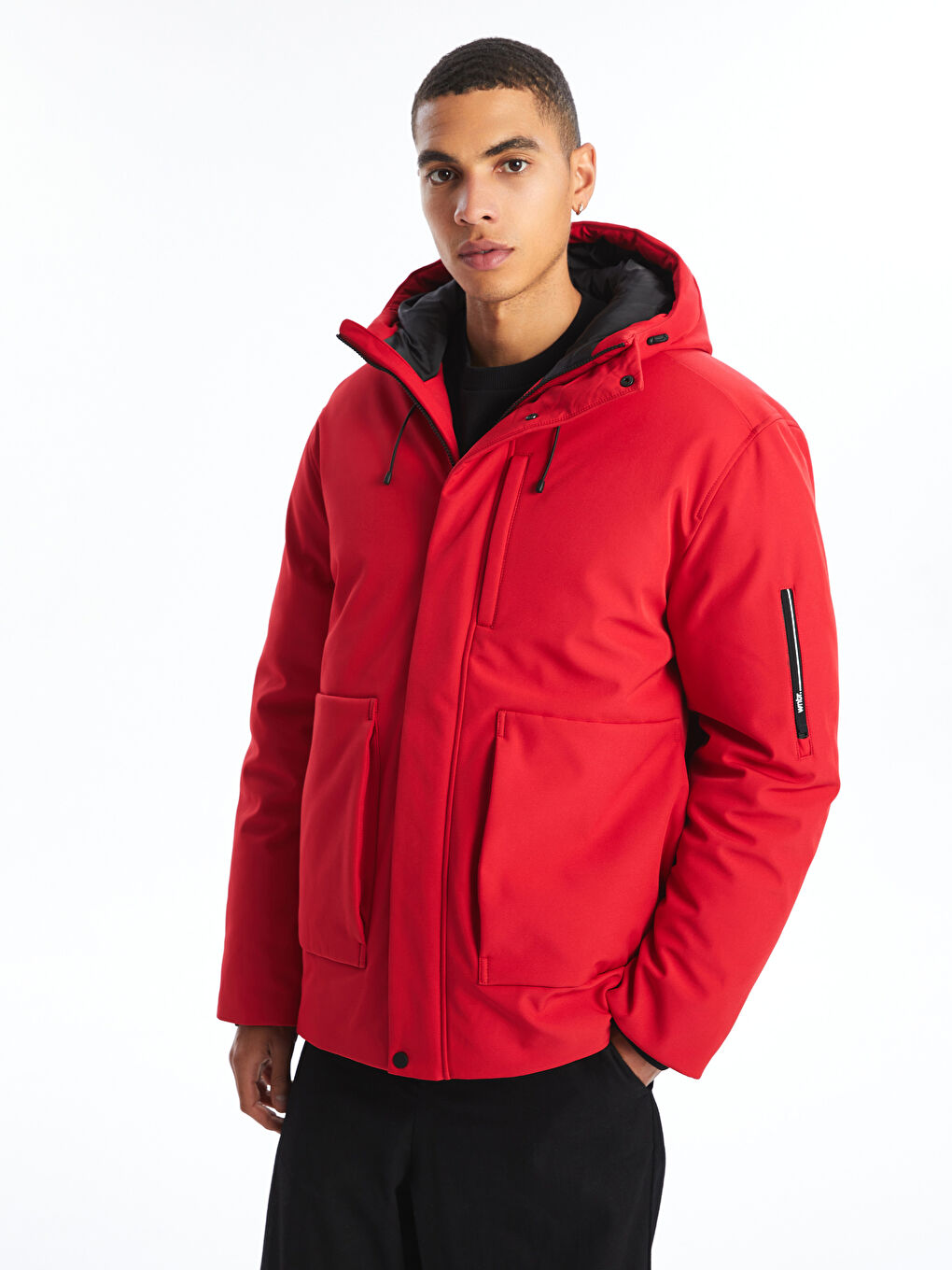 Standard Fit Hooded Men's Coat