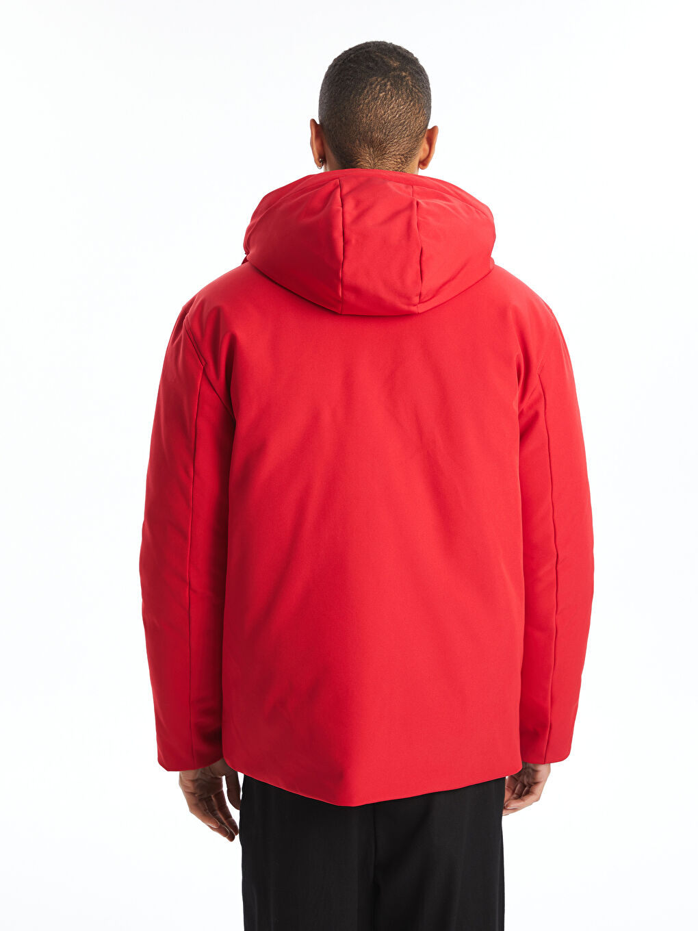 Standard Fit Hooded Men's Coat-4