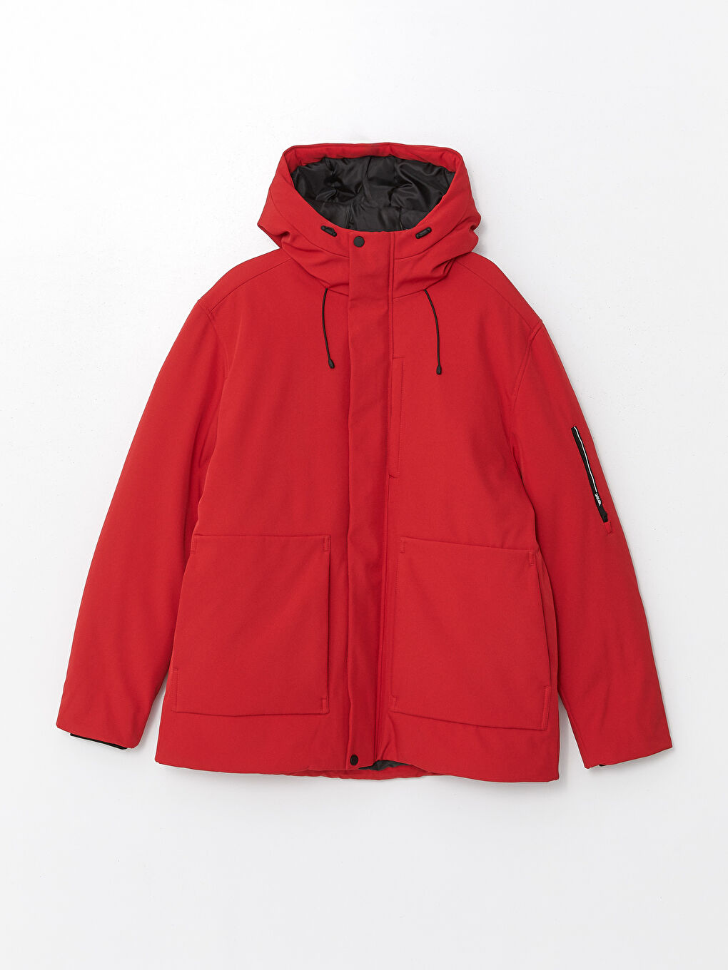 Standard Fit Hooded Men's Coat-5