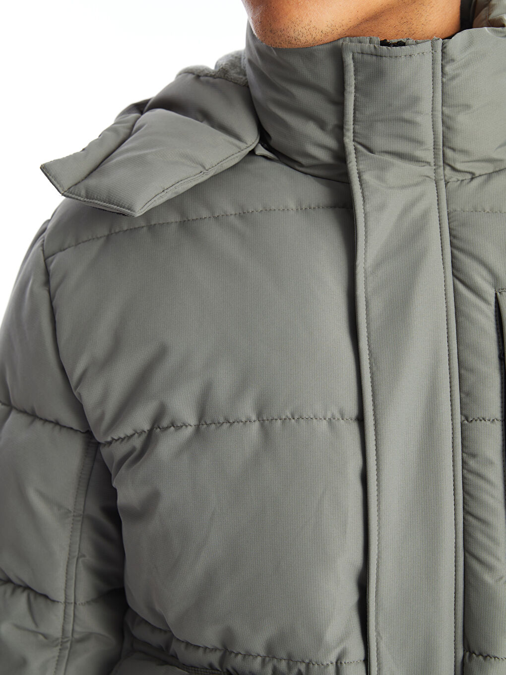 XSIDE Standard Fit Hooded Men's Puffer Coat -W4BD69Z8-YJ1