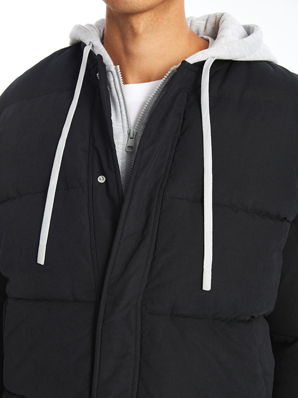 Standard Fit Hooded Puffer Coat-2