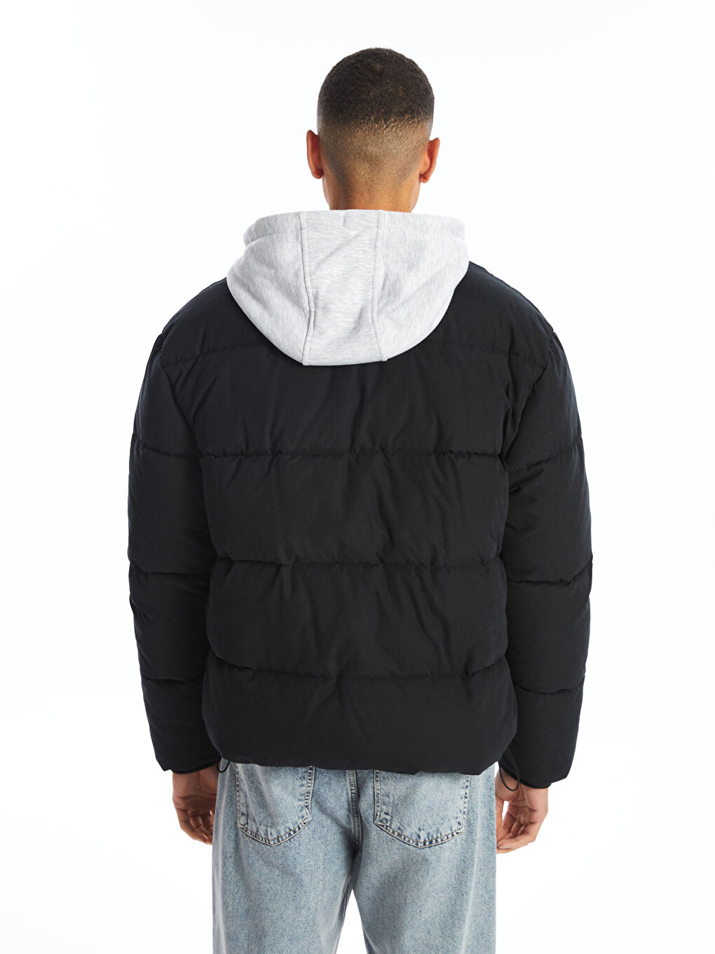 Standard Fit Hooded Puffer Coat-4