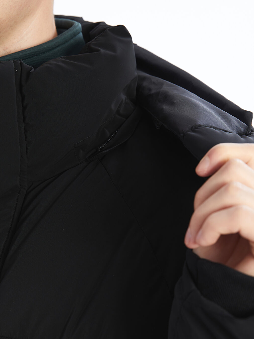 XSIDE Relaxed Fit Hooded Men's Puffer Coat -W4BD73Z8-CVL