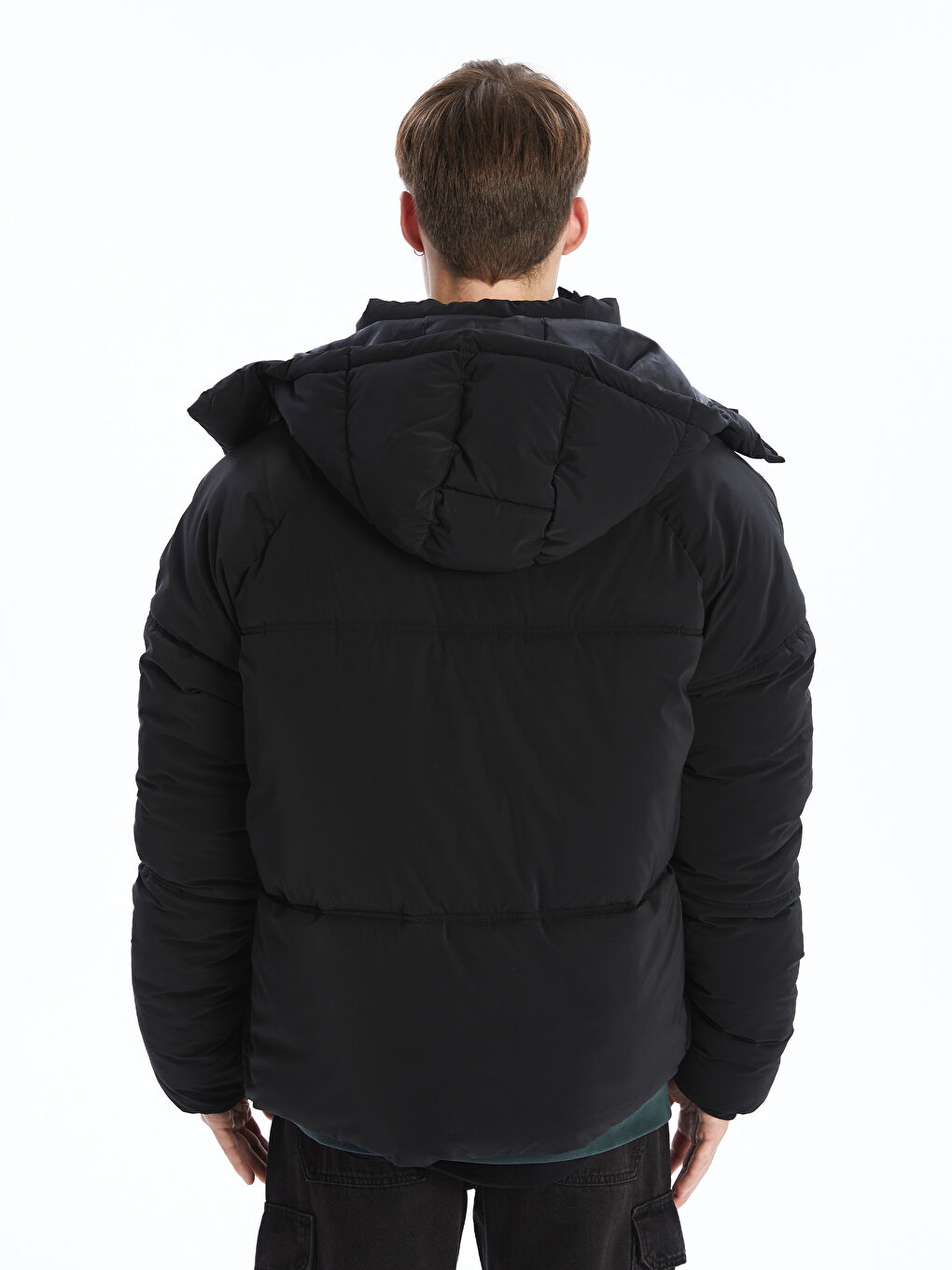 XSIDE Relaxed Fit Hooded Men's Puffer Coat -W4BD73Z8-CVL